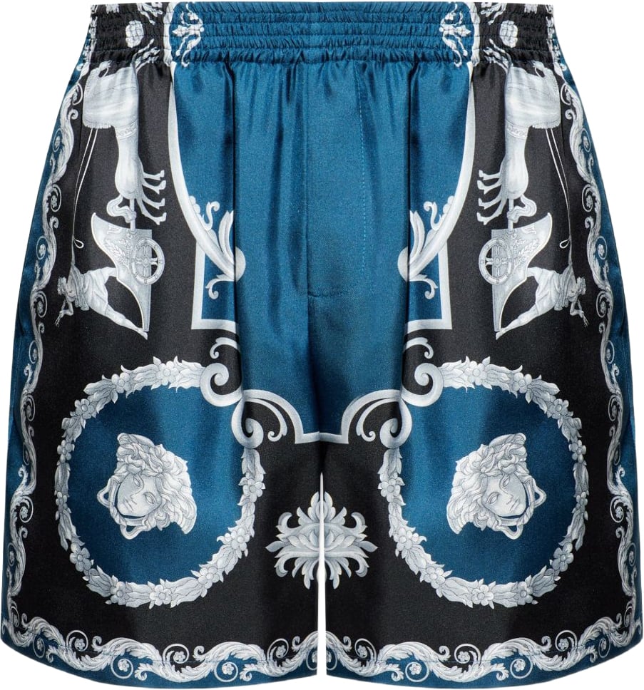 Versace Shorts Blue Pétrole / Black Navy