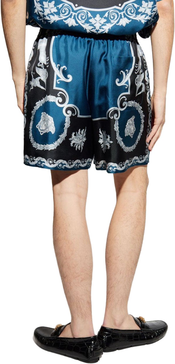 Versace Shorts Blue Pétrole / Black Navy