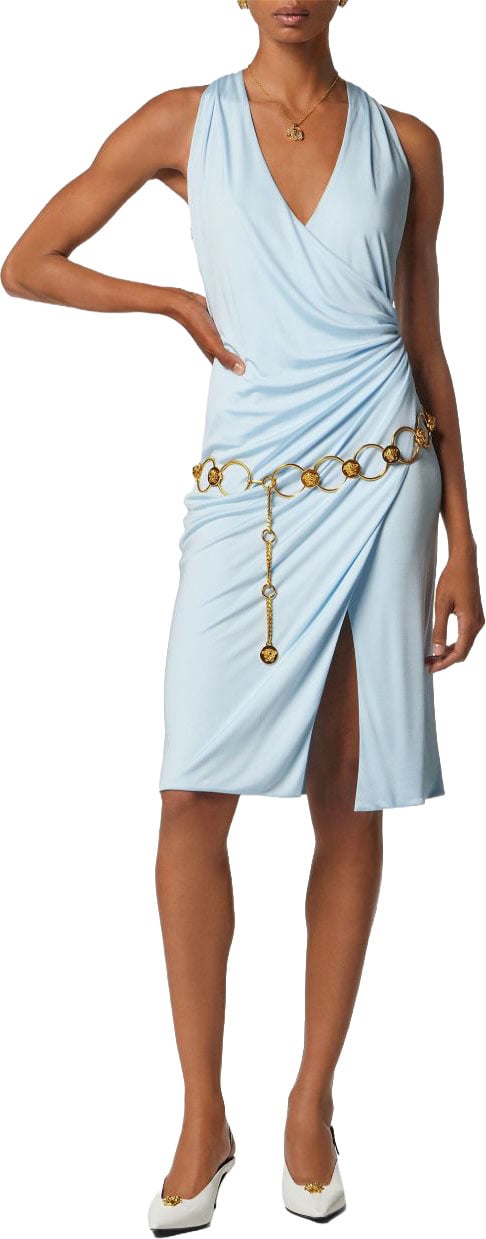 Versace Dresses Pastel Blue Lichtblauw