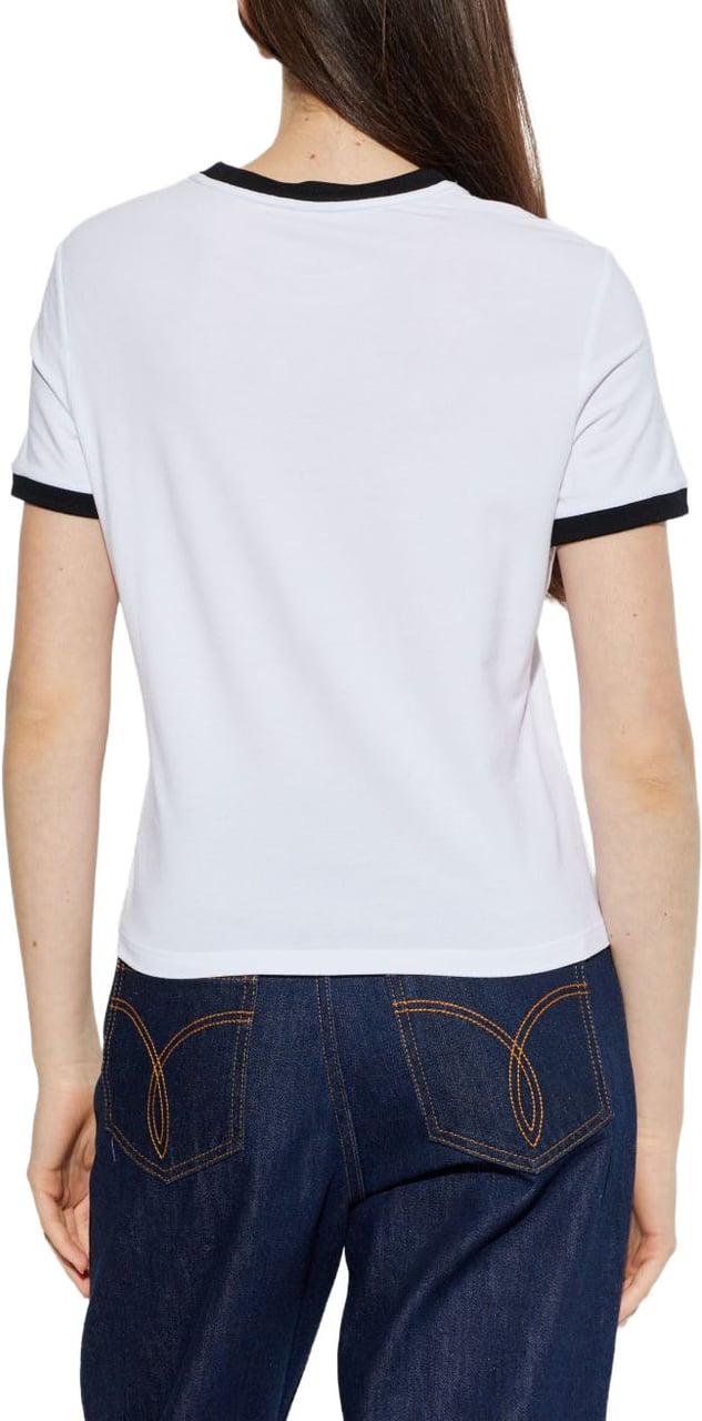 Versace Top White/Black Wit
