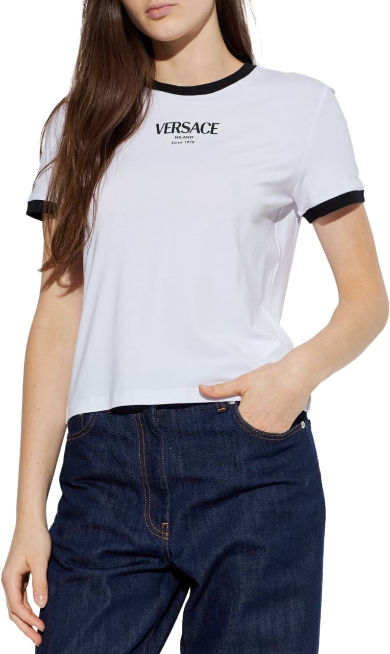 Versace Top White Wit