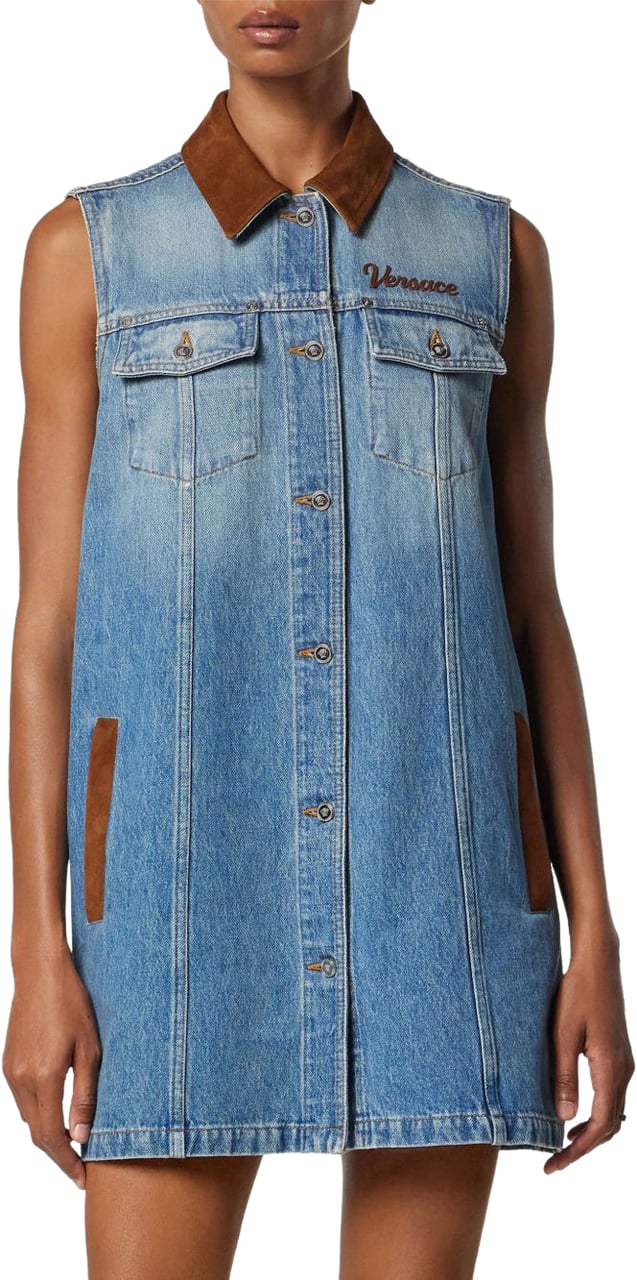 Versace Dresses Blue Blauw