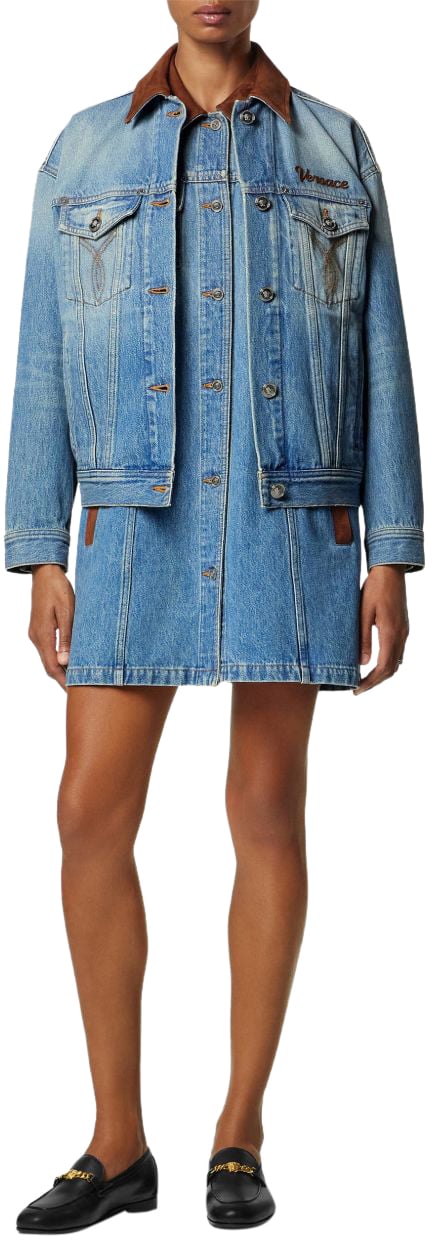 Versace Dresses Blue Blauw