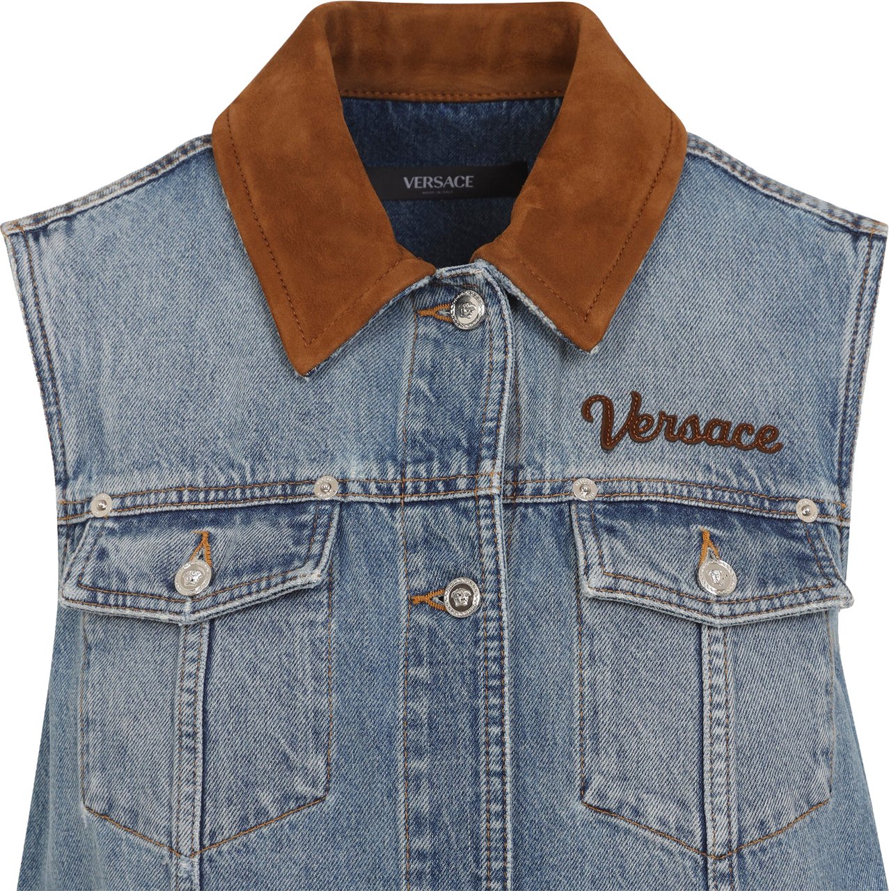 Versace Denim Stone Wash Dress Divers
