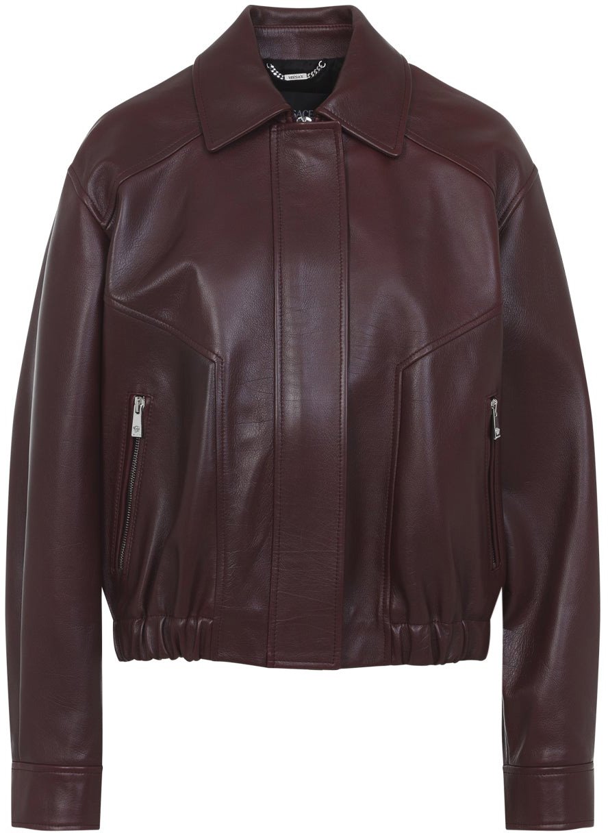 Versace Bufalo Leather Blouson Divers