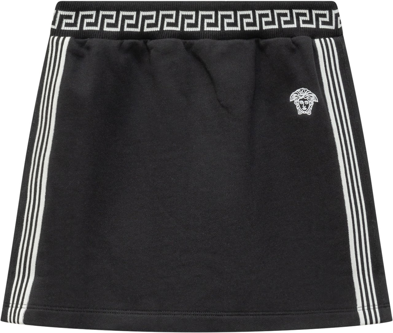 Versace Gonna Con Ricamo Medusa Zwart