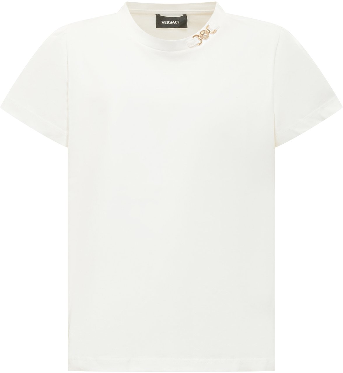 Versace T-shirt In Jersey Wit