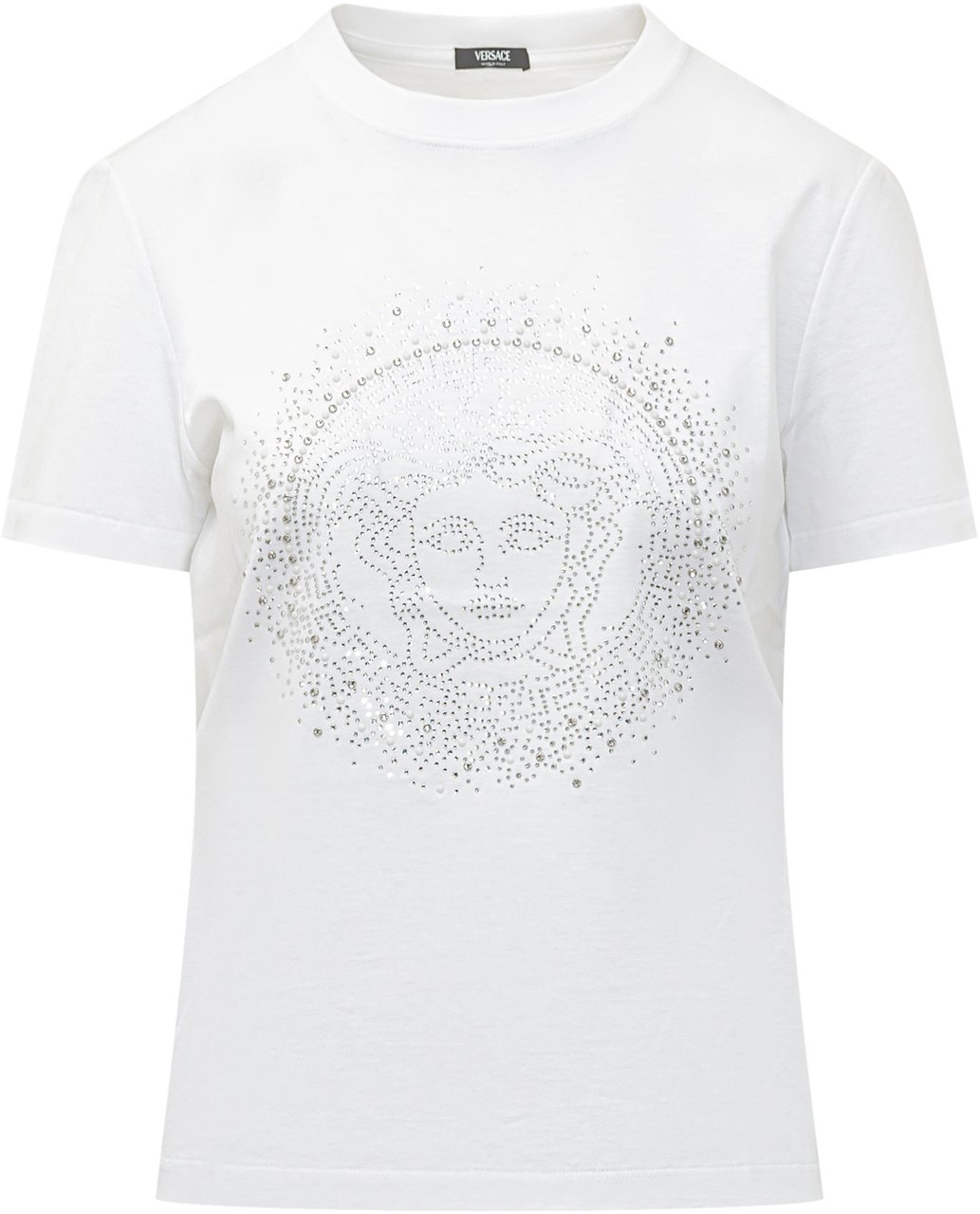 Versace T-Shirt In Jersey Con Applicazioni Decorative Wit