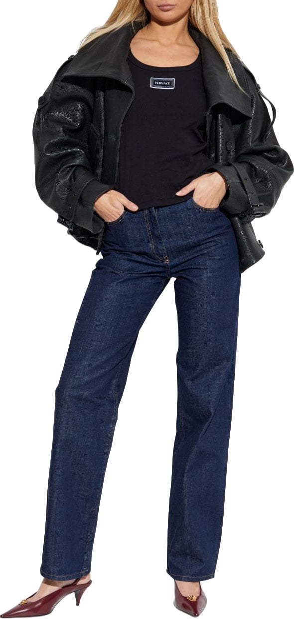 Versace Top Black Zwart