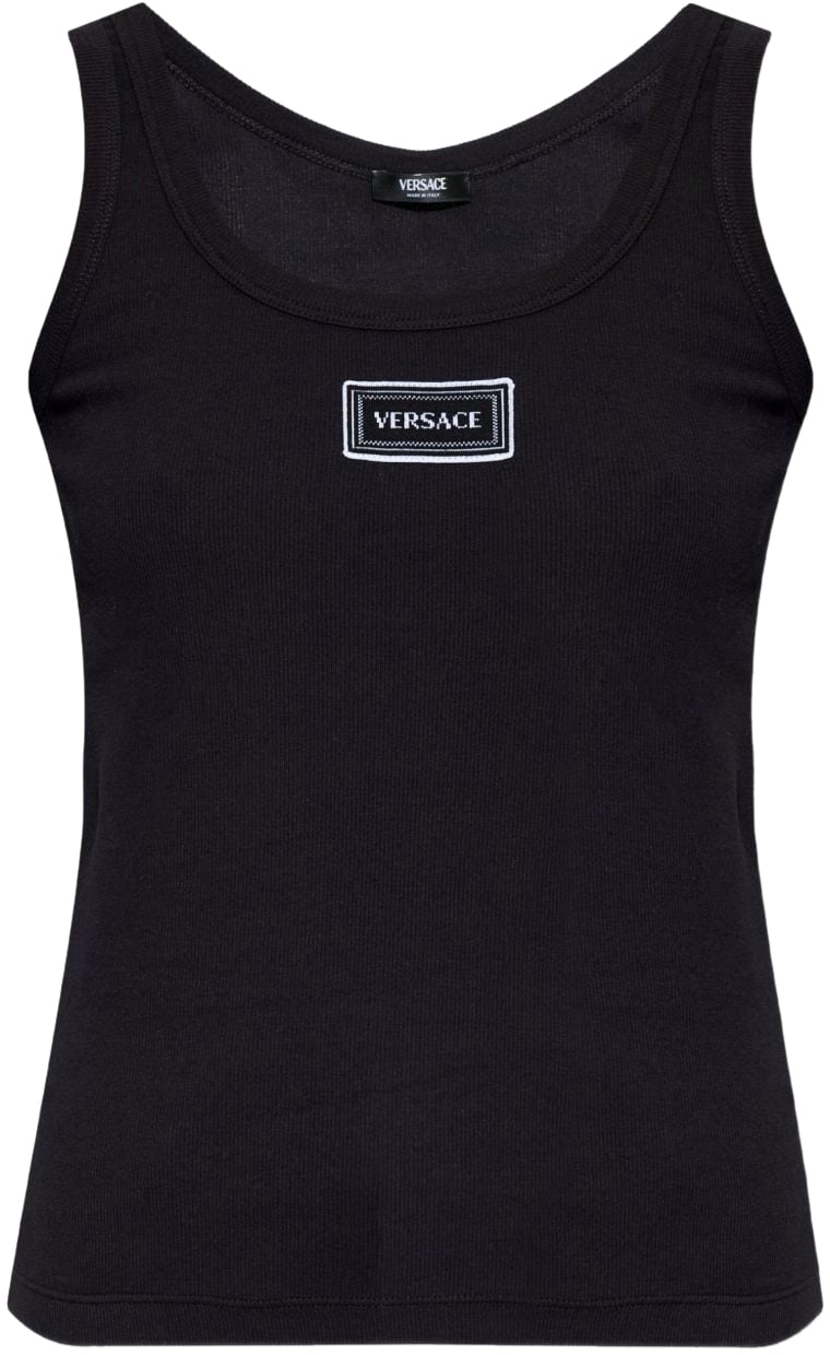Versace Top Black Zwart