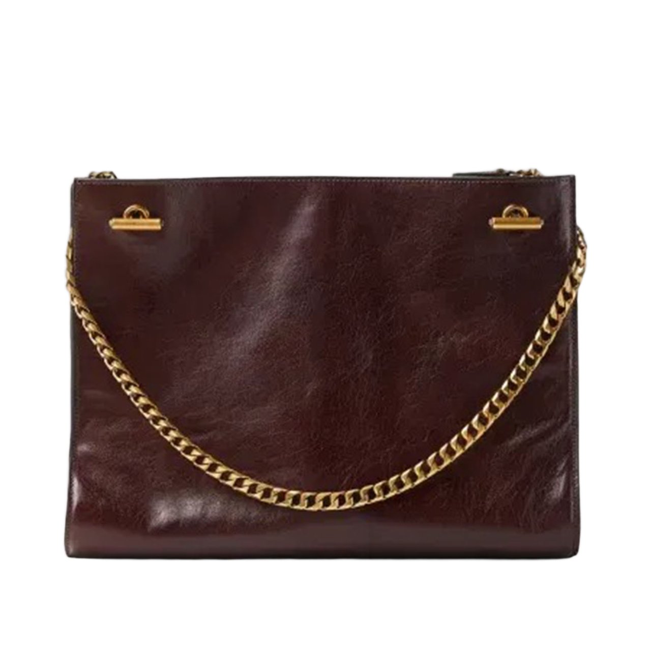 Versace Cabine Leather Shoulder Bag Zwart