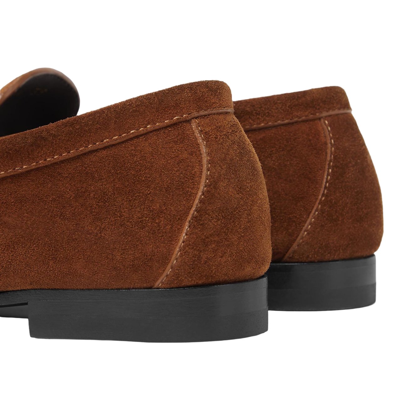 Versace Suede Slip-On Loafers with Medusa Chain Detail Rood