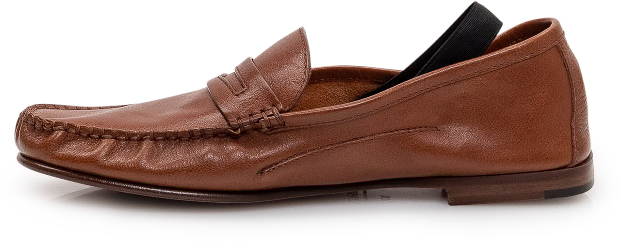 Versace Mocassini con Dettaglio Metallico Frontale Bruin