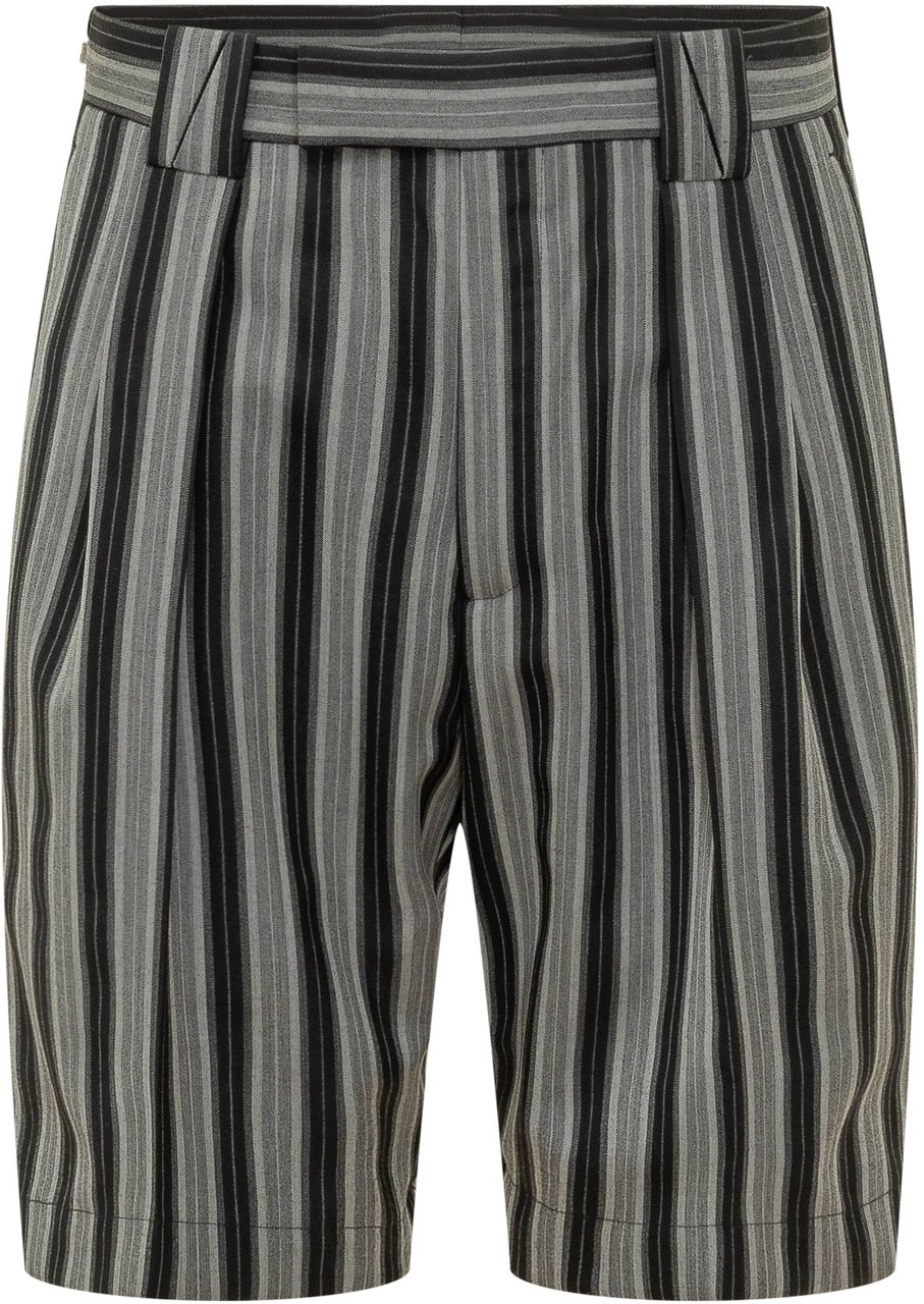 Versace Pantalone Formale con Piega Frontale Donkergrijs