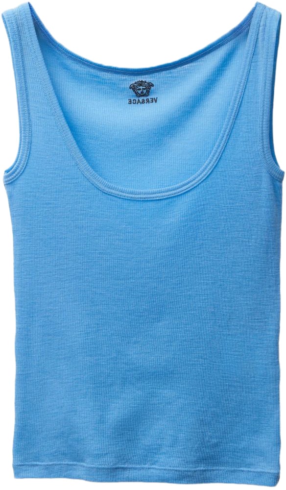 Versace Top Clear Blue Lichtblauw