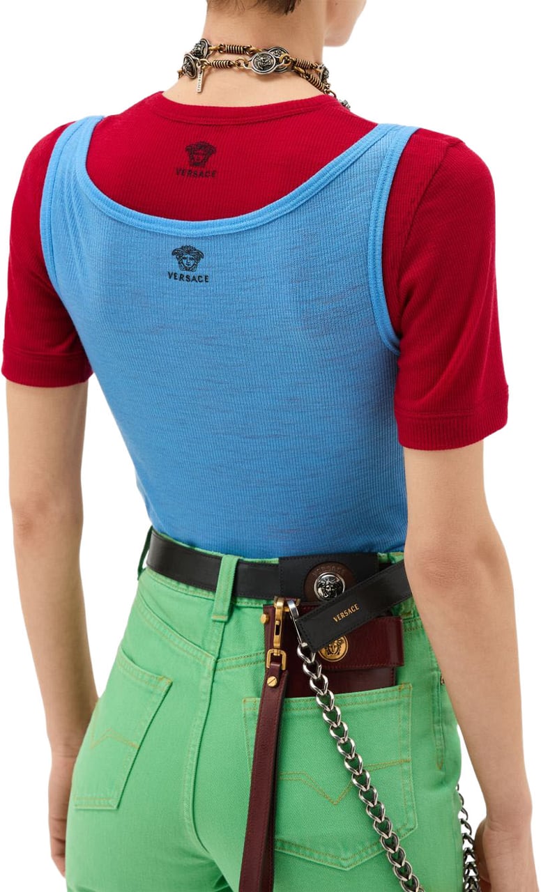 Versace Top Sky Lichtblauw
