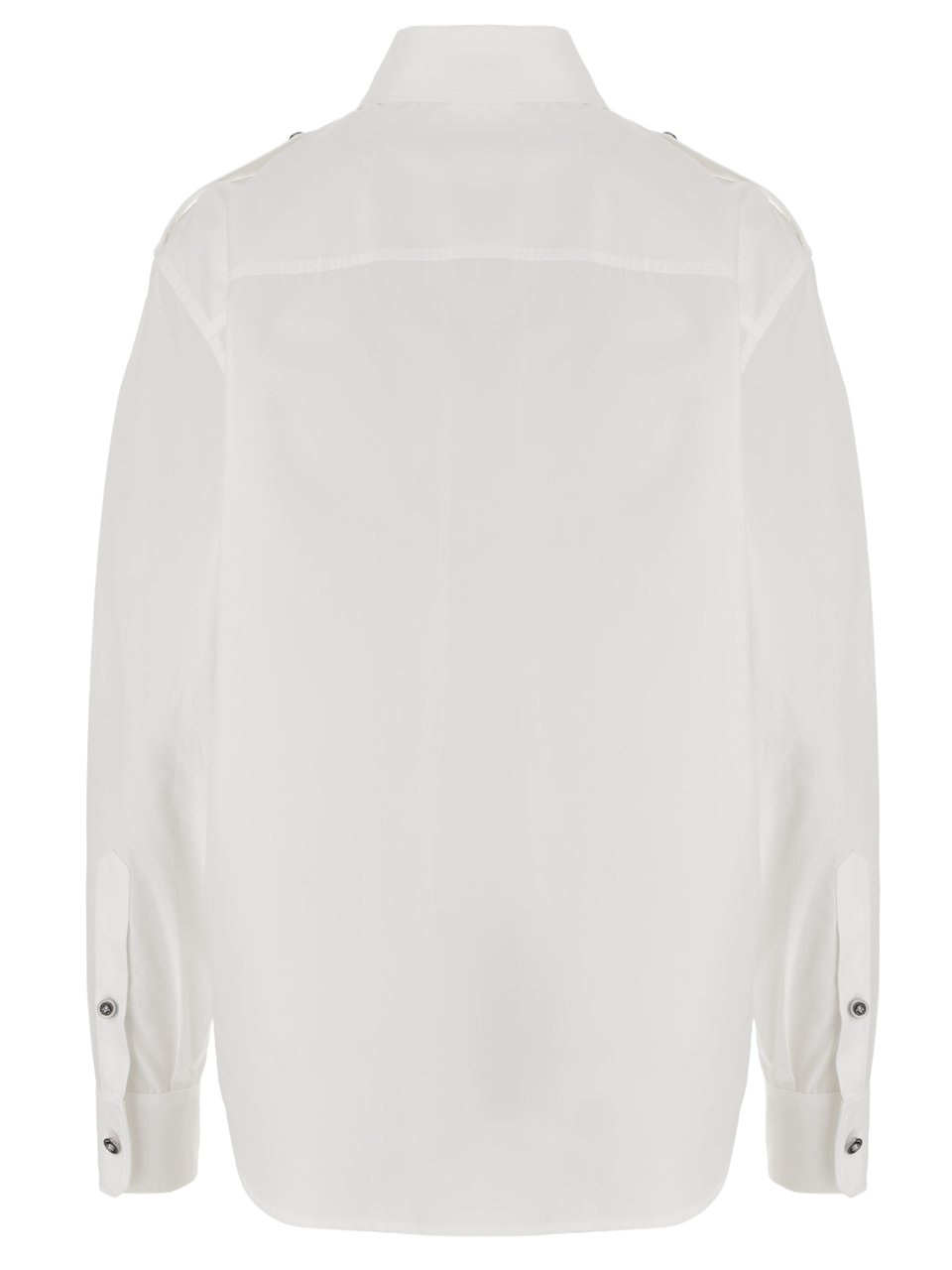Versace Cotton Shirt With Contrasting Buttons Wit
