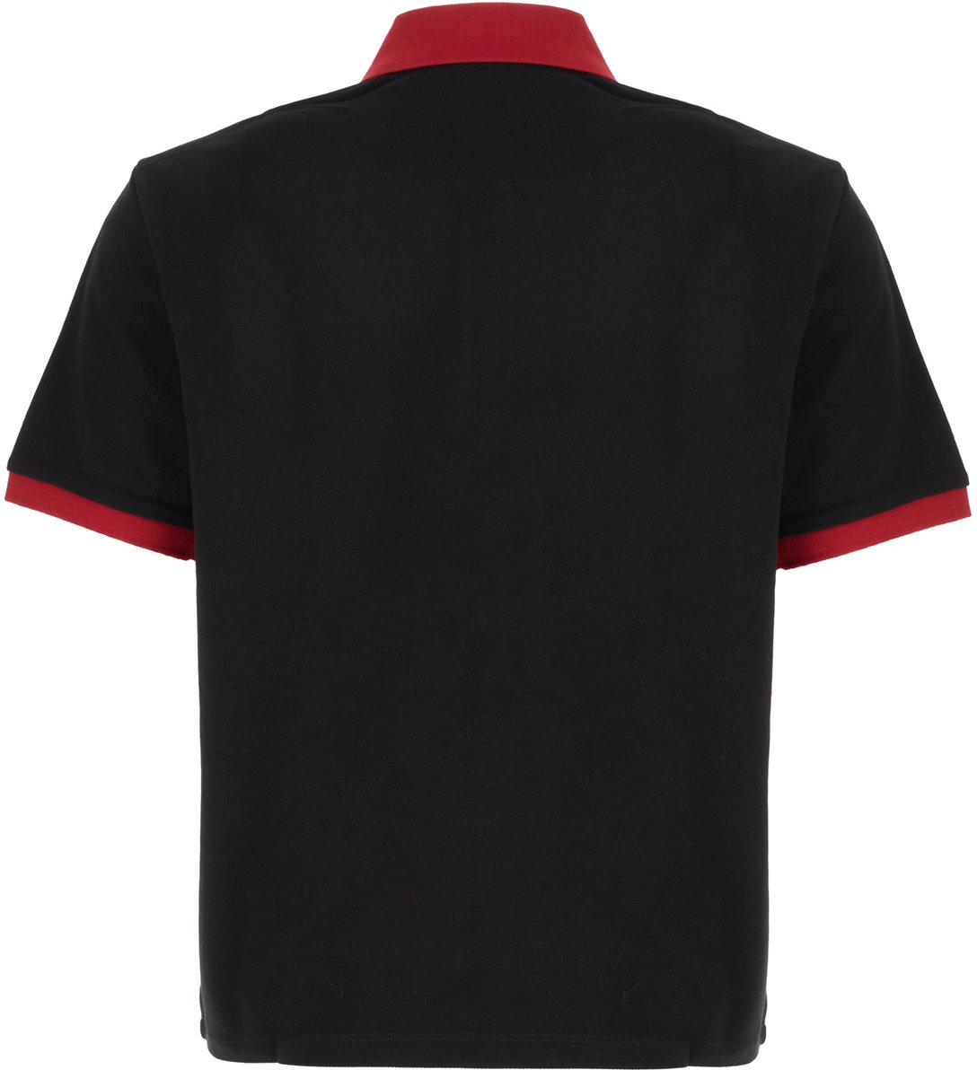 Versace Black piquet polo shirt Zwart