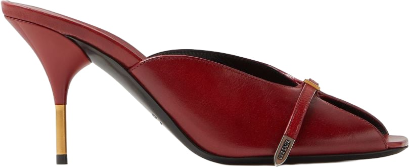 Versace Sandals Carminio Red Maroon