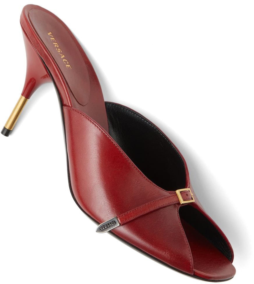 Versace Sandals Carminio Red Maroon