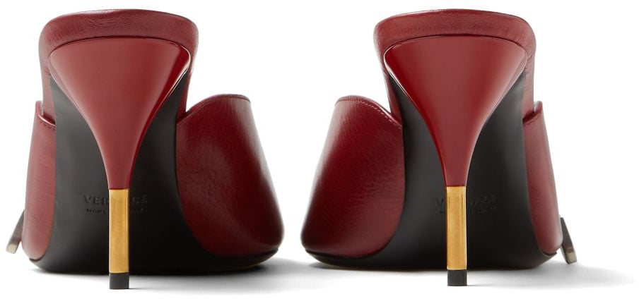 Versace Sandals Carminio Red Maroon