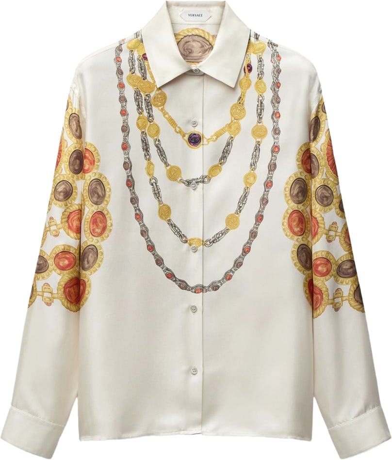 Versace Top Ivoire Wit