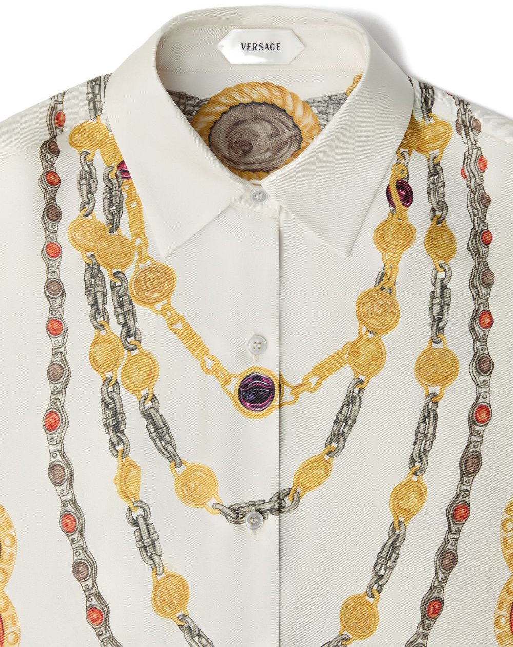Versace Top Ivoire Wit