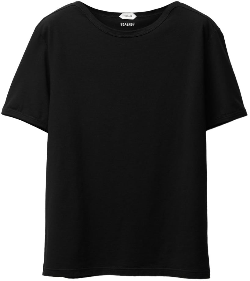 Versace T-Shirts And Polos Black Zwart