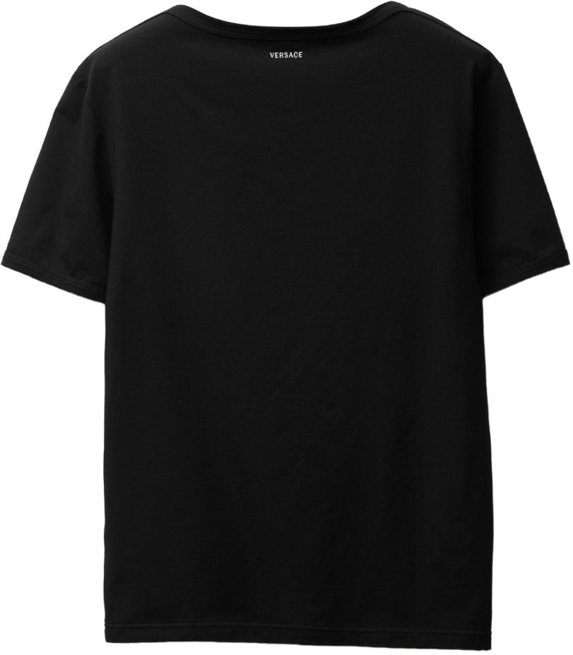Versace T-Shirts And Polos Black Zwart