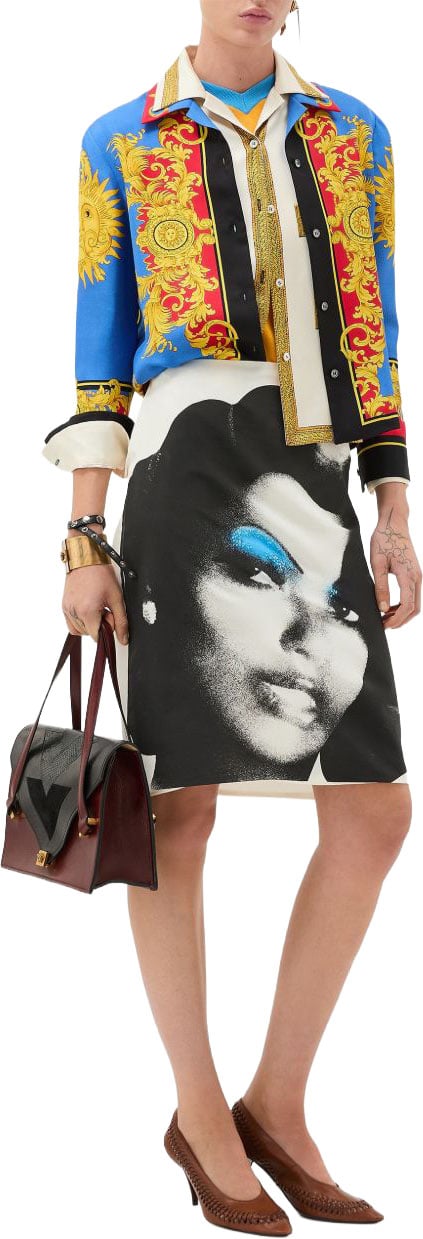 Versace Top Ivoire Wit