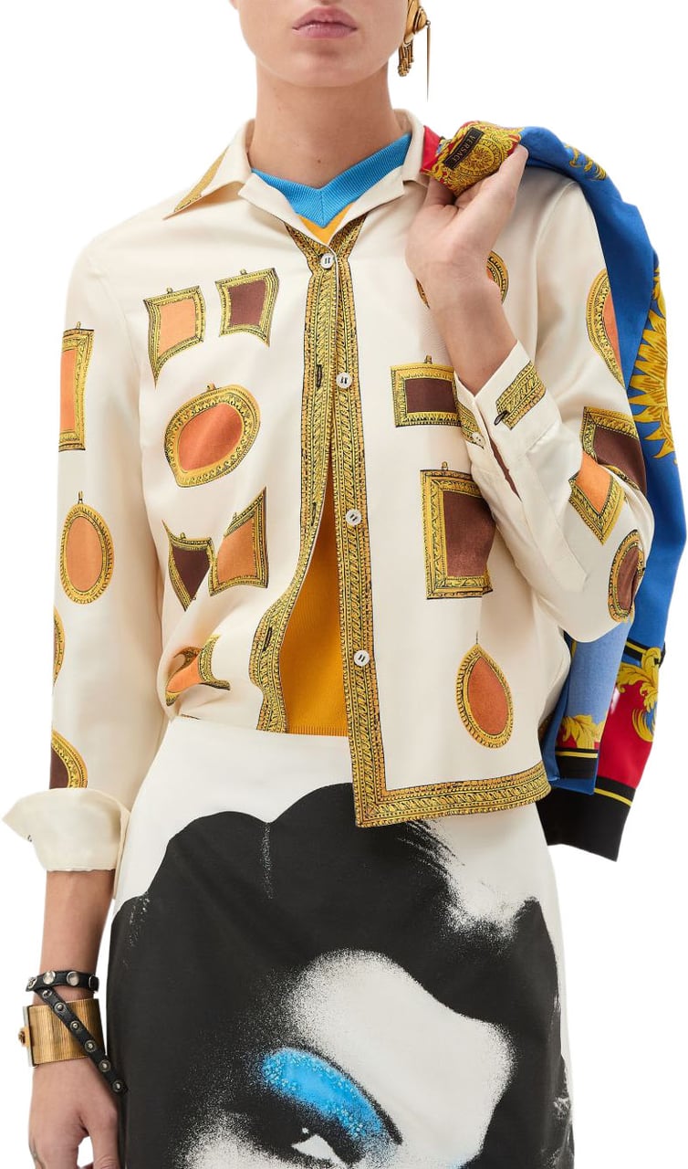 Versace Top Ivoire Wit