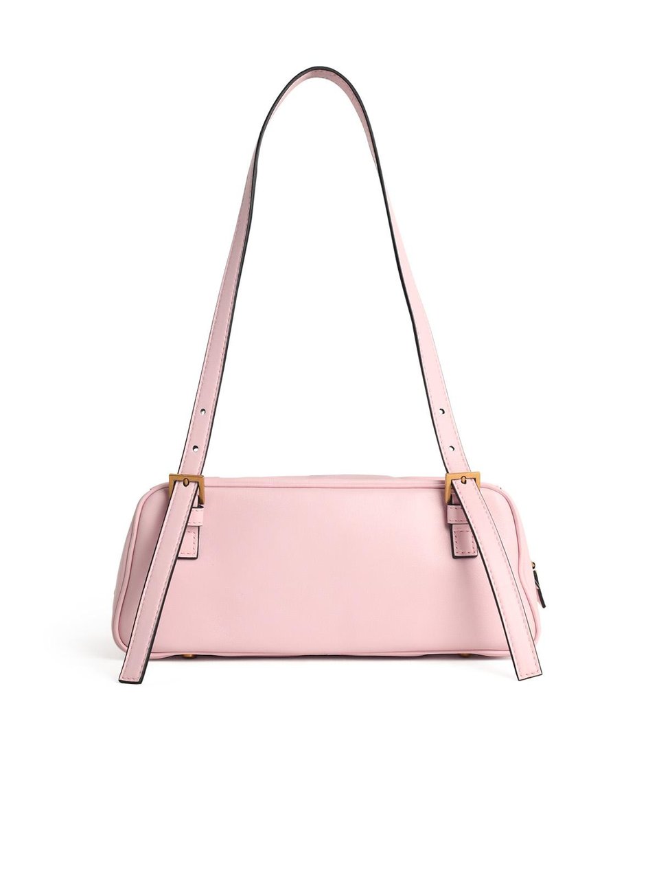 Versace 'Emblème' Pink Nappa Leather Bowling Bag Neutraal