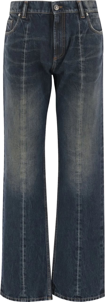 Versace Blue Shibuya Vintage Non-Stretch Denim Jeans Zwart