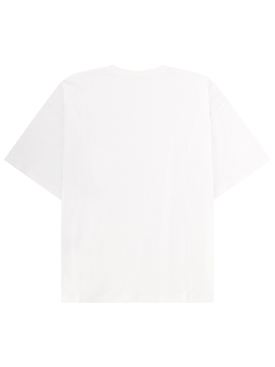 Versace White Small Chest Pocket Logo T-Shirt Wit