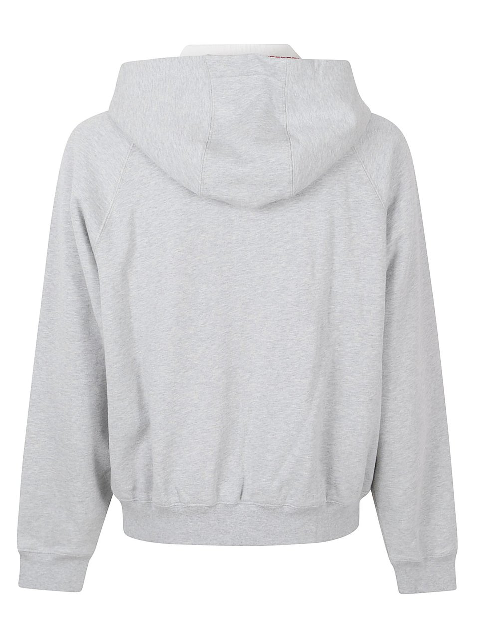 Versace Zip-up Grey Knitwear Sweater with Hood Grijs