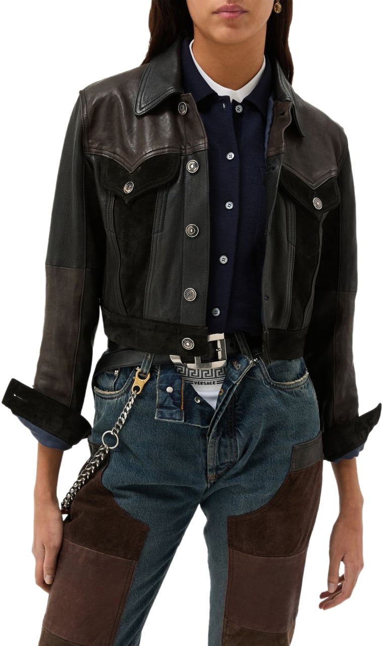 Versace Jackets Black Zwart