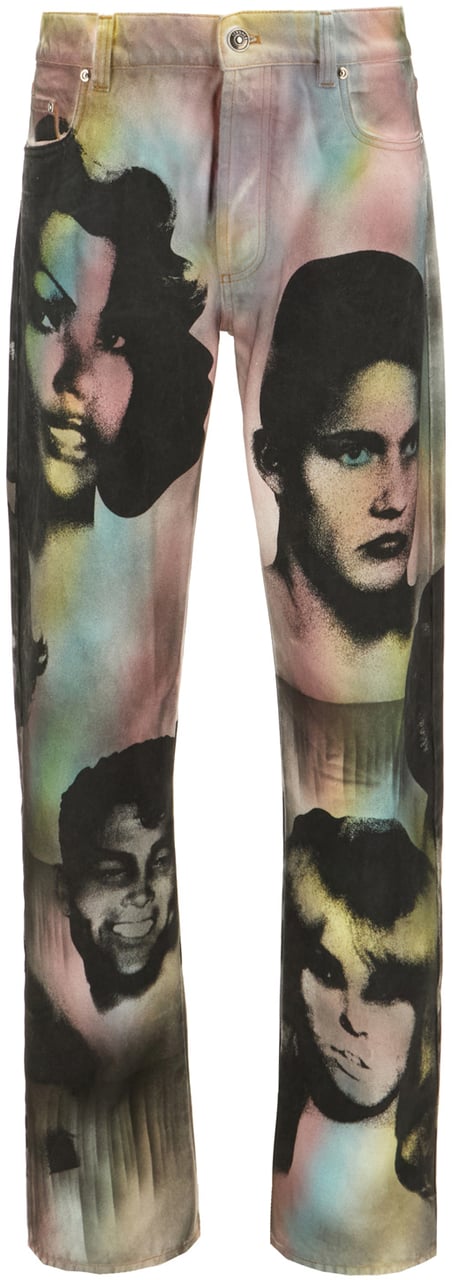 Versace Versace Printed denim jeans Divers