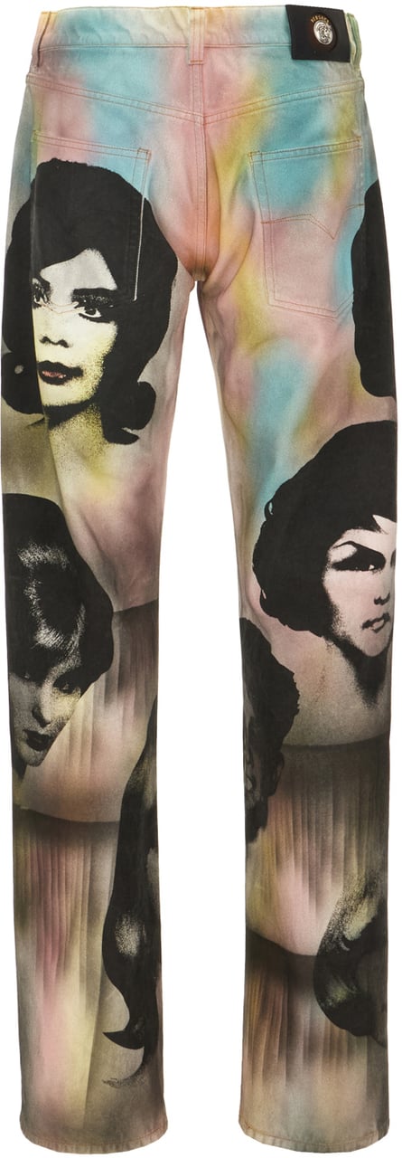 Versace Versace Printed denim jeans Divers