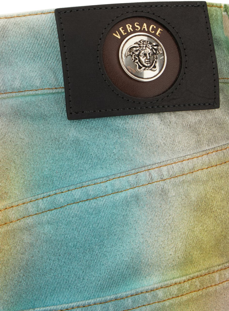 Versace Versace Printed denim jeans Divers