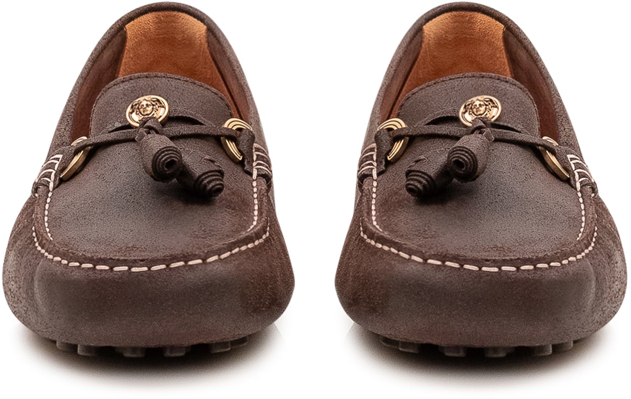 Versace Mocassino Driver con Laccio Bruin