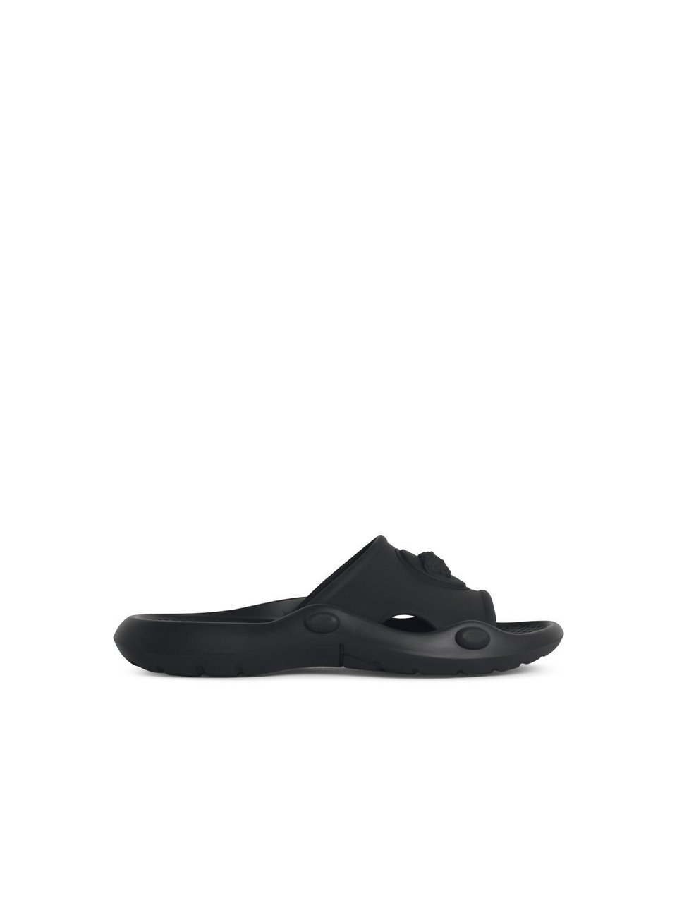 Versace Black Rubber Slippers Zwart
