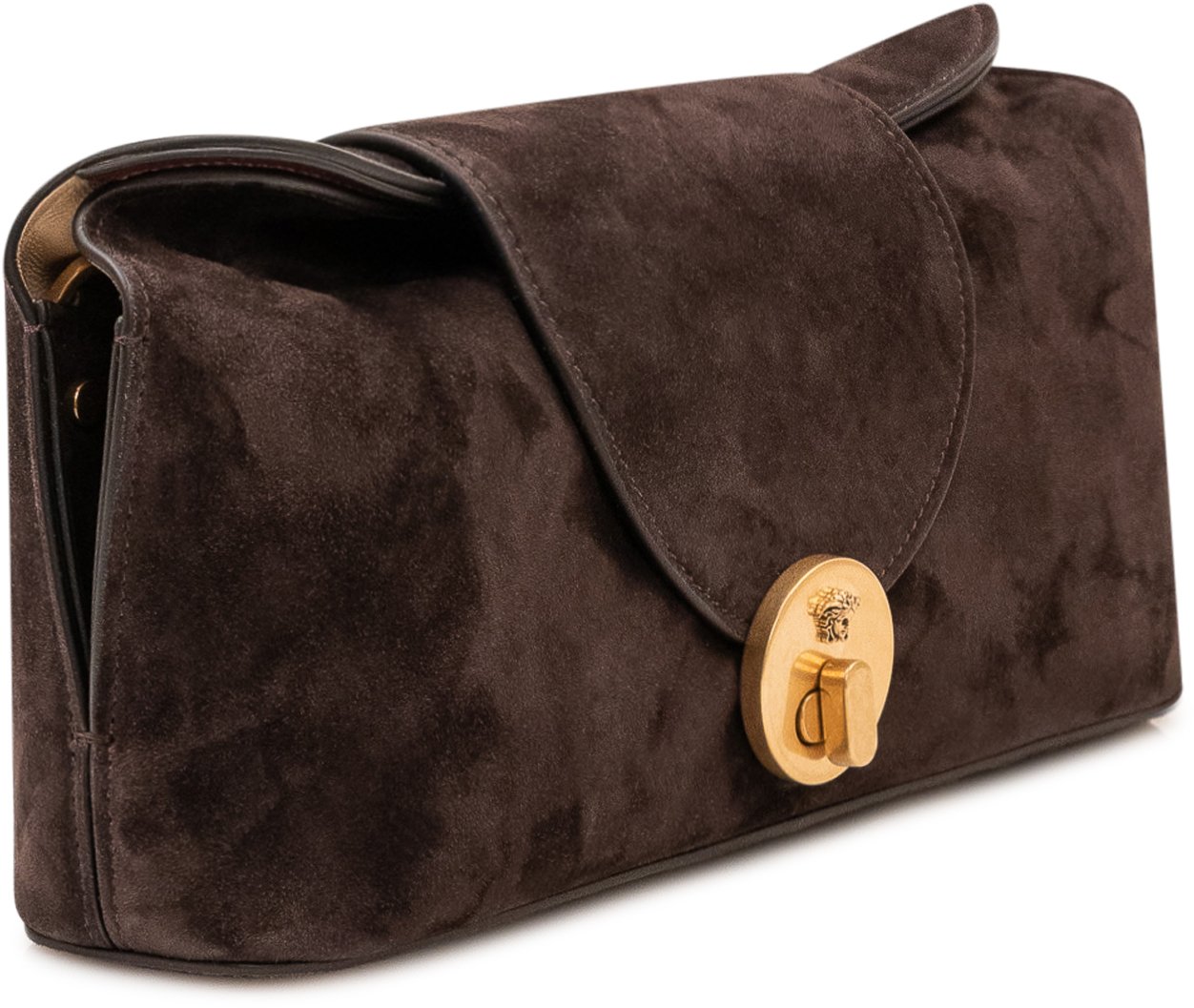 Versace Clutch con Patta Centrale Bruin