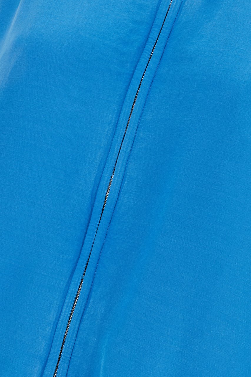 Versace Versace Light-blue poplin jacket Blauw