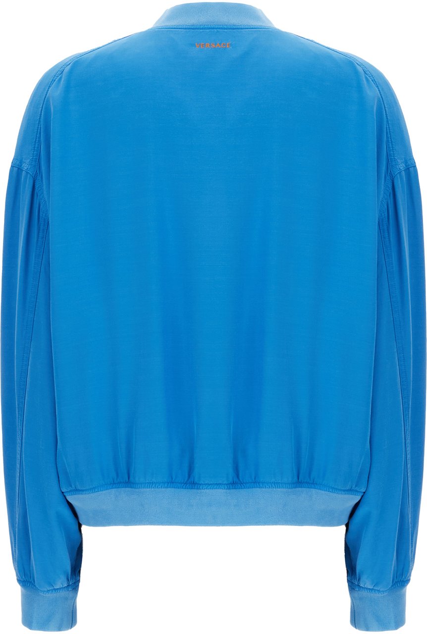 Versace Versace Light-blue poplin jacket Blauw