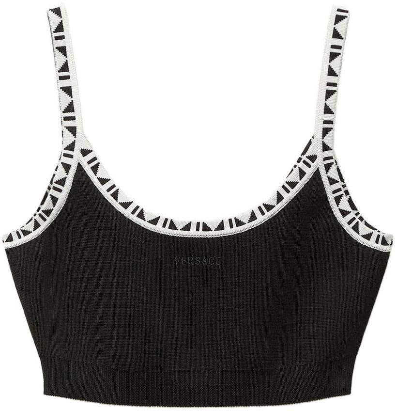 Versace Top Black Zwart