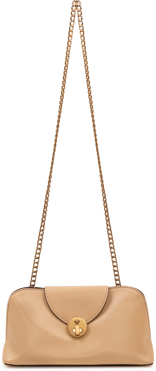 Versace Clutch con Patta Centrale Beige