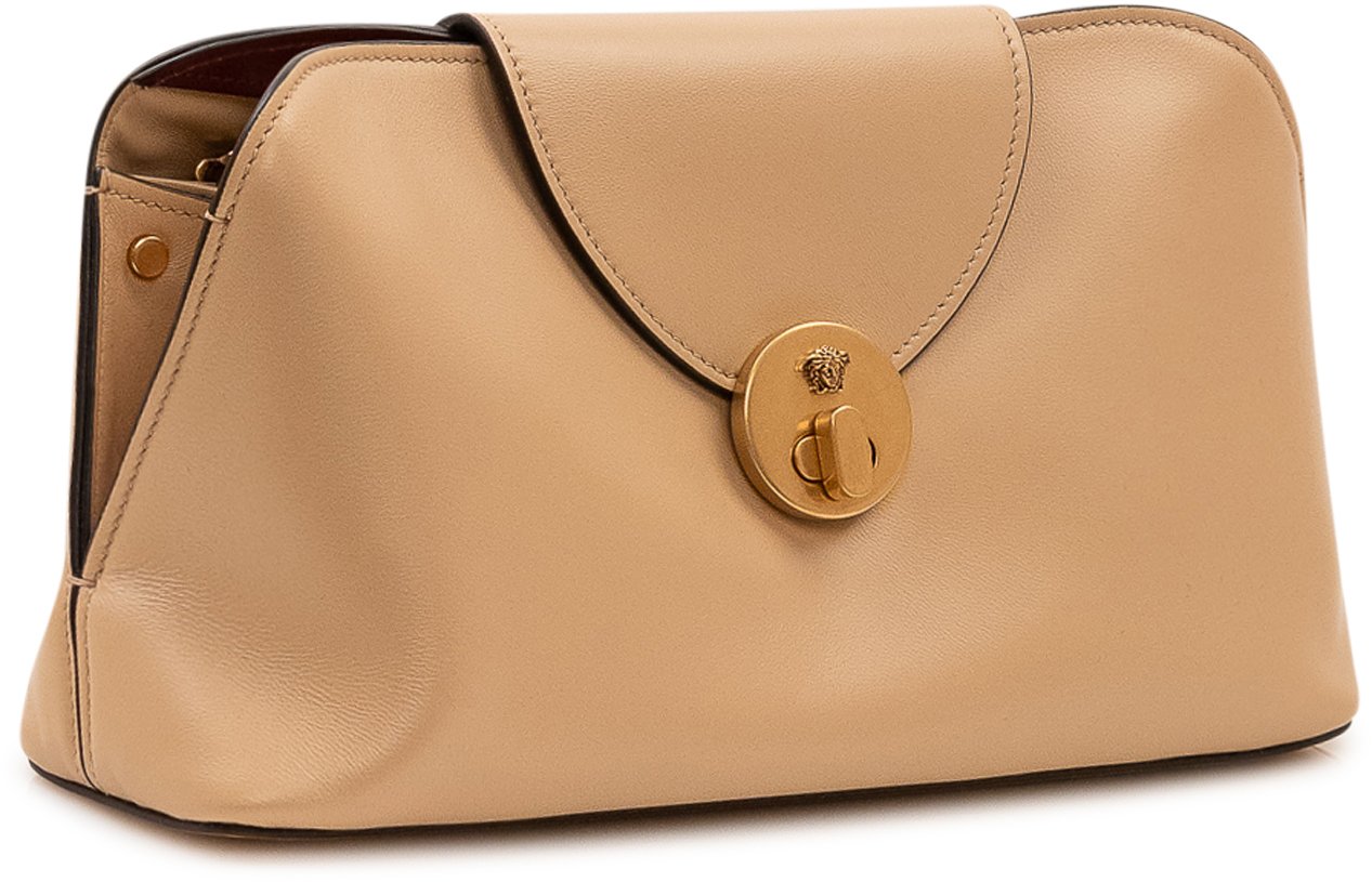 Versace Clutch con Patta Centrale Beige