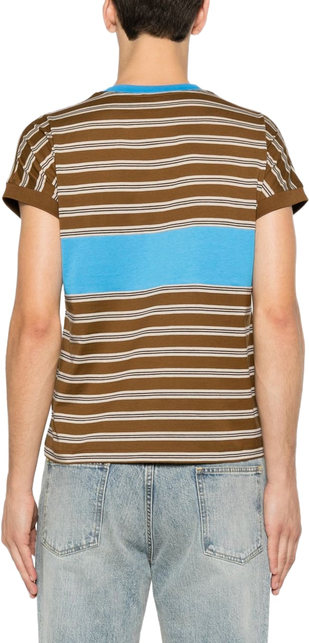 Versace T-Shirts And Polos Chestnut/Beige Bruin