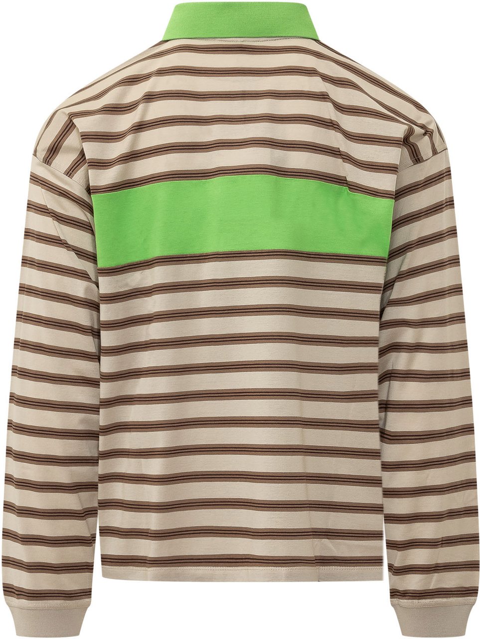 Versace Polo a Righe con Logo Wit