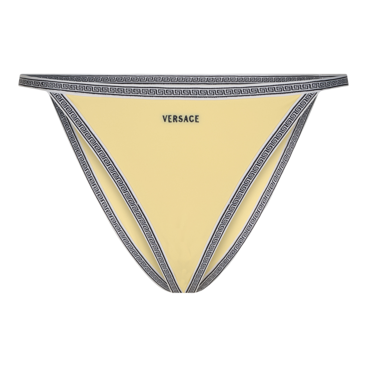 Versace Bikini Bottom with Greek Key Patterned Trim Neutraal